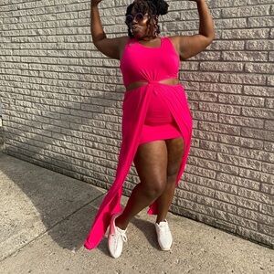 Everyday Goddess Dress twist front cutout maxi festival sundress